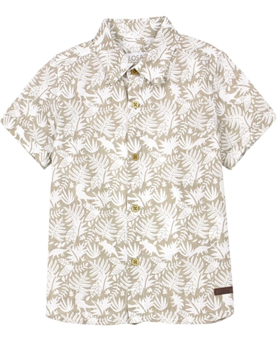 Losan Boys Linen Shirt in Tropical Print