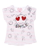 Losan Girls Striped T-shirt with Print