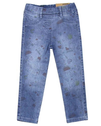Losan Girls Jogg Jeans in All-over Print