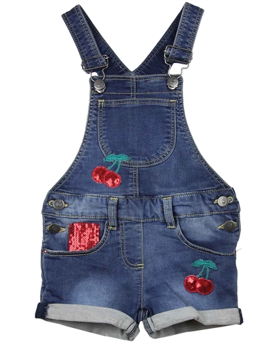 Losan Girls Denim Suspenders Shorts