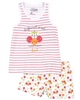 Losan Girls Pyjamas in Stripe and Cherry Print
