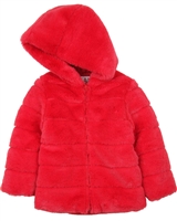Losan Girls Hooded Faux Fur Coat