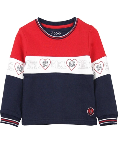 Losan Girls Colour-block Sporty Sweatshirt