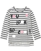 Losan Girls Striped T-shirt with Circles