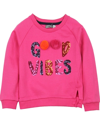 Losan Girls Sweatshirt with Pompoms