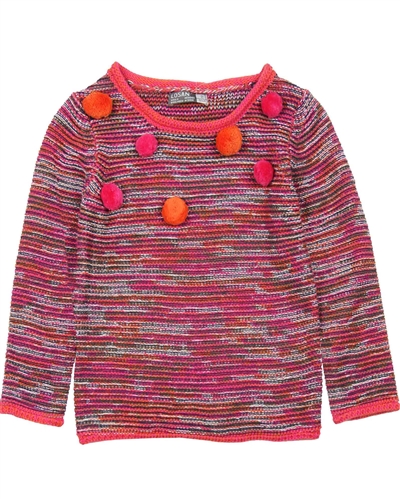 Losan Girls Reversed Knit Pullover