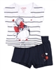 Losan Girls T-shirt and Navy Shorts Set