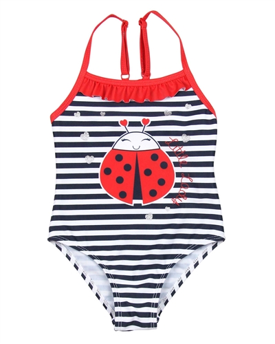 Losan Girls Striped Swimsuit