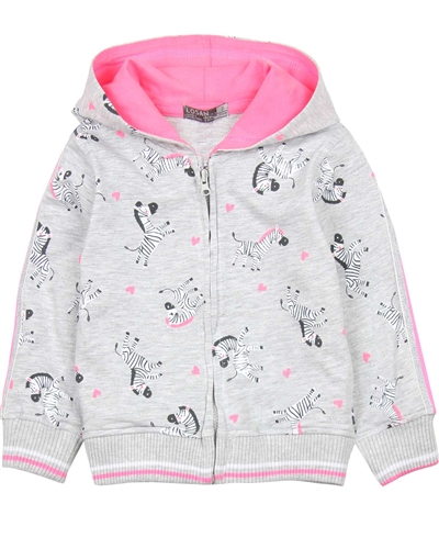 Losan Girls Sweatshirt in Zebra Print