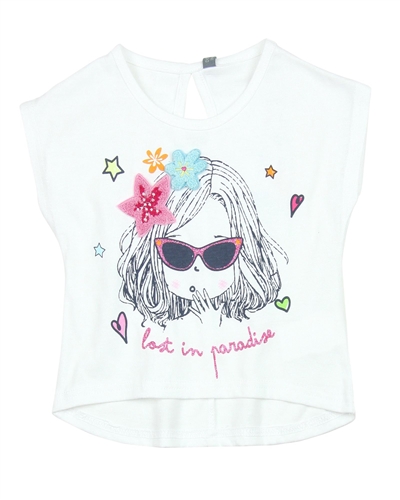 Losan Girls T-shirt with Badges