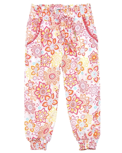 Losan Girls Summer Pants in Ethnic Print