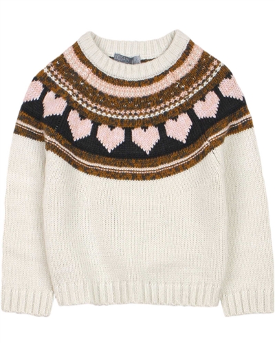 Losan Girls Intarsia Knit Sweater