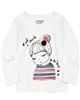 Losan Girls T-shirt with Girl Applique