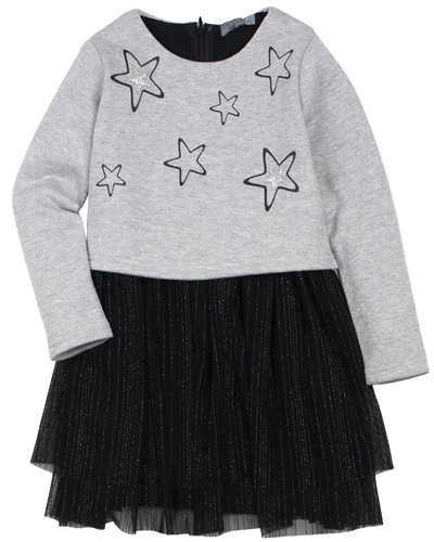 Losan Girls Two-in-one Look Dress and Tights