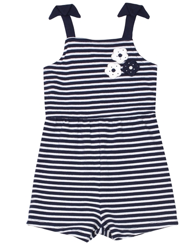 Losan Girls Striped Jersey Romper