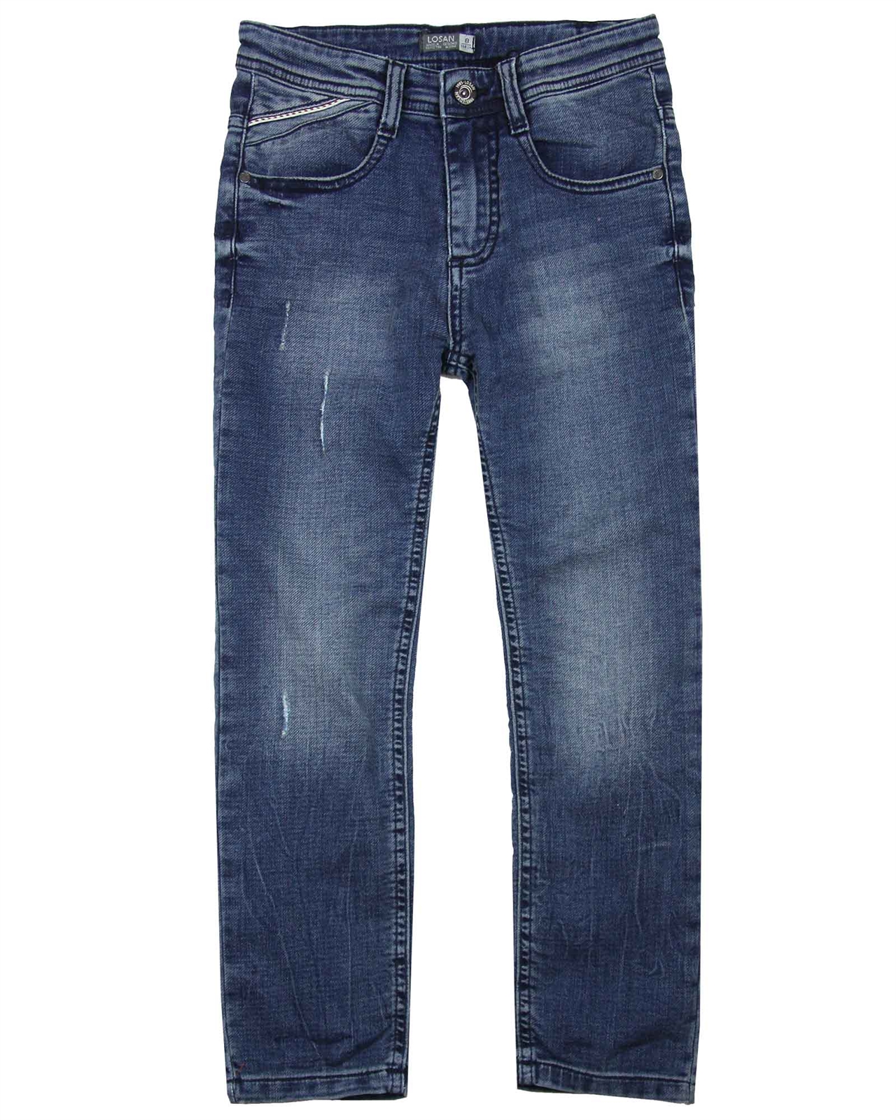 LOSAN Junior Boy/'s Jogg Jeans in Medium Blue Sizes 8-16