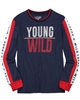Losan Junior Boys T-shirt with Striped Sleeves