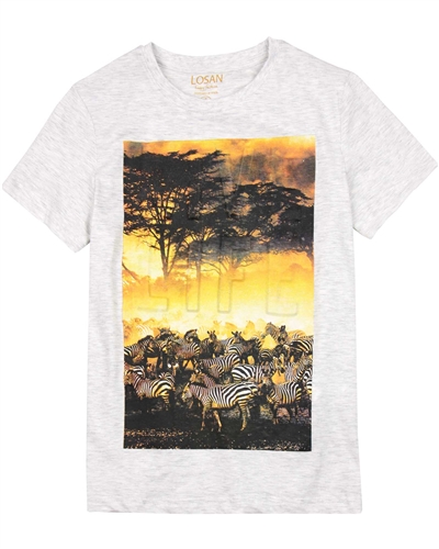Losan Junior Boys T-shirt with Safari Print