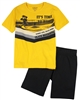 Losan Junior Boys T-shirt with Skateboarder Print and Jersey Shorts