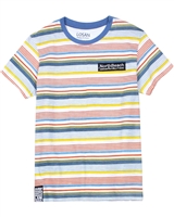 Losan Junior Boys Multicolour Striped T-shirt