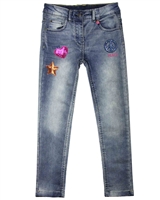 Losan Junior Girls Jogg Jeans with Badges