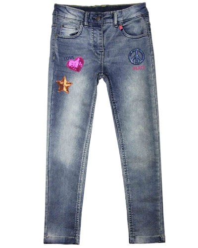 Losan Junior Girls Jogg Jeans with Badges