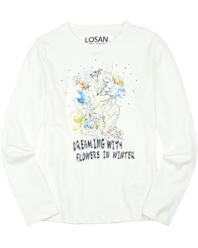 Losan Junior Girls T-shirt with Floral Print