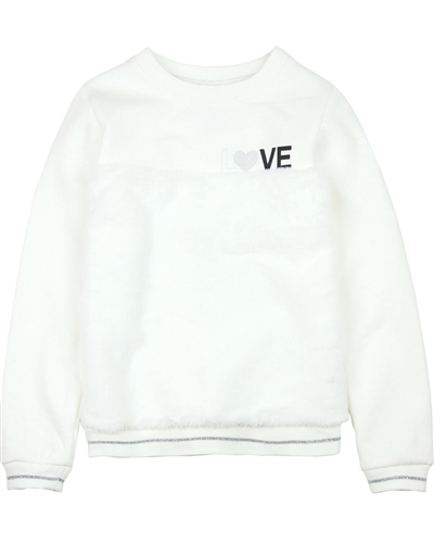 Losan Junior Girls Sweatshirt with Faux Fur