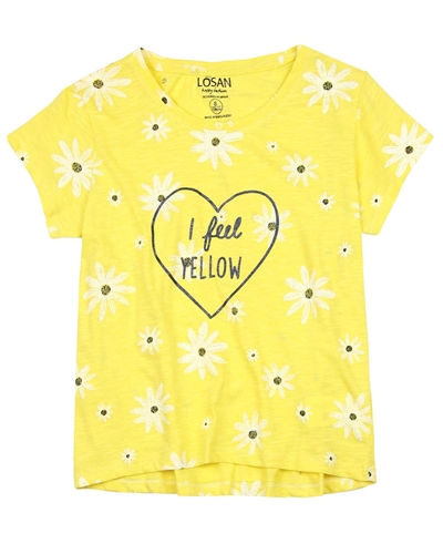 Losan Junior Girls T-shirt in Daisy Print