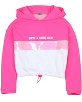 Losan Junior Girls Hooded Terry Sweatshirt