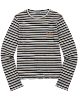 Losan Junior Girls Rib Knit Striped T-shirt