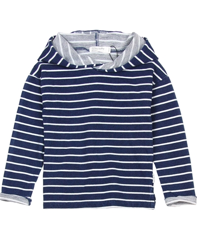 Miles Baby Boys Striped Hooded Sweater