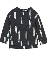 Miles Baby Boys Sweatshirt in Paint Brush Stroke Print