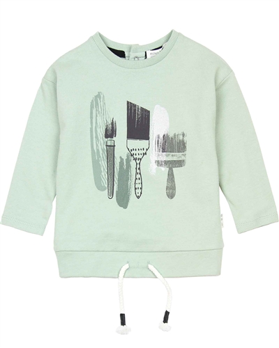 Miles Baby Boys Sweatshirt with Brushes Print