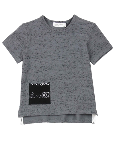 Miles Baby Boys Speckled T-shirt with Pocket