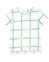 Miles Baby Boys Distressed Check T-shirt