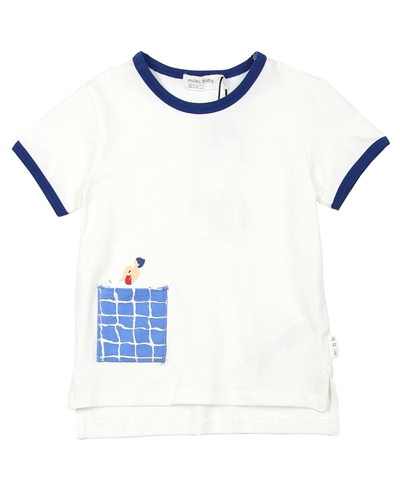 Miles Baby Boys T-shirt with Swimmer