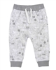 Miles Baby Boys Grey Printed Jogging Pants