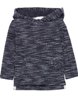 Miles Baby Boys Reversed Knit Hooded Sweatshirt