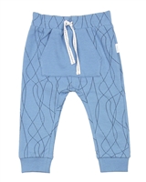 Miles Baby Boys Jogging Pants in Abstract Print