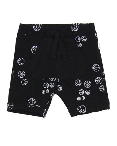 Miles Baby Boys Terry Shorts in Balls Print