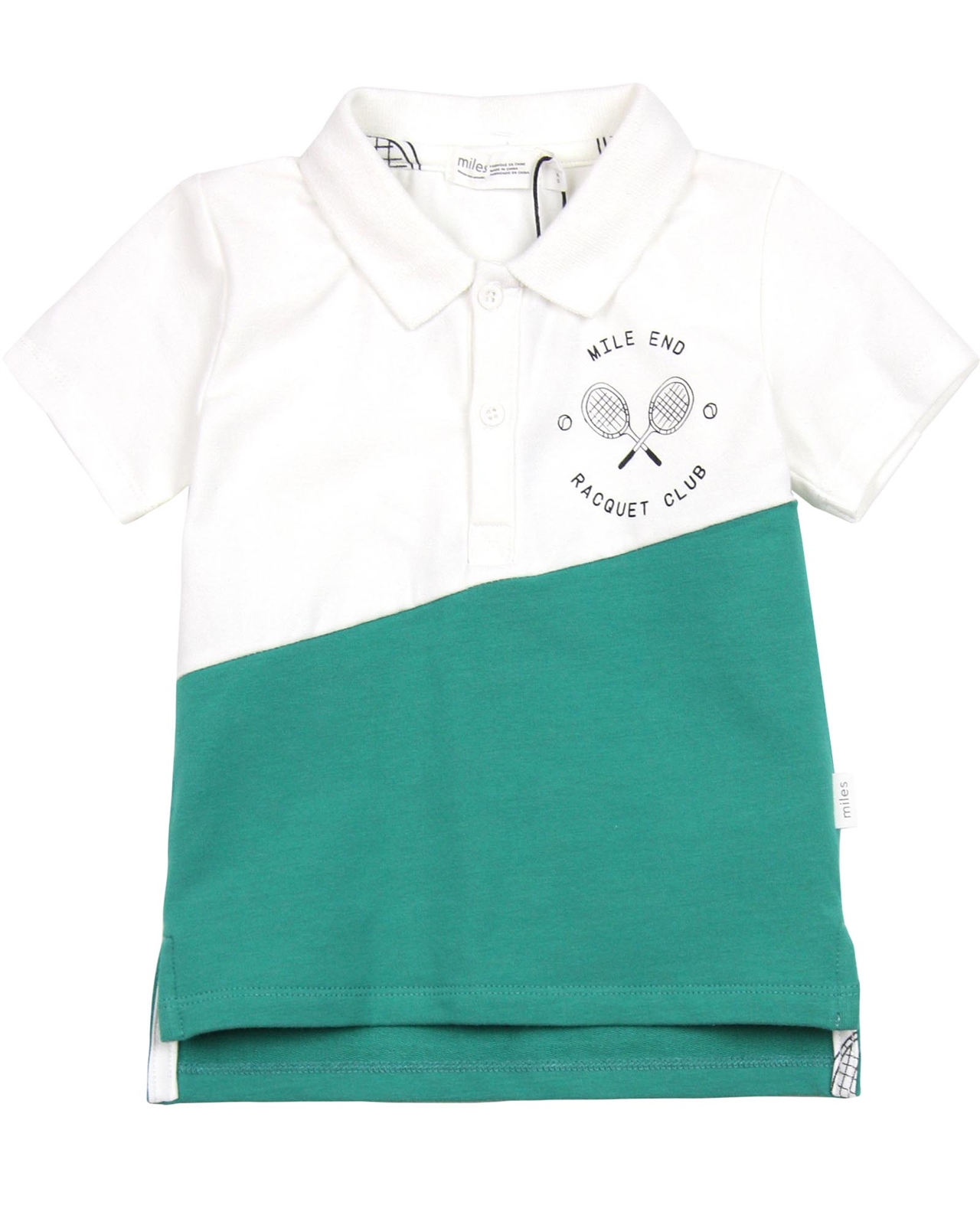 Miles Baby Boys Two Colour-way Polo Shirt- Miles Baby Spring Summer ...