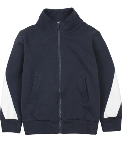 Miles Baby Boys Zip Front Terry Cardigan