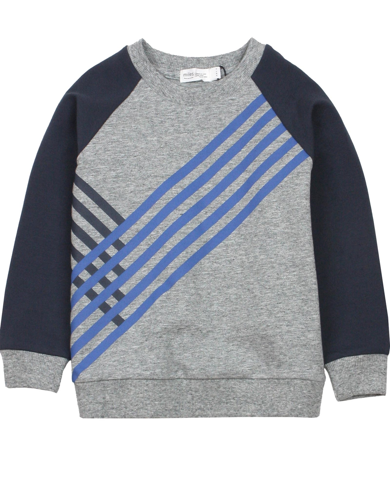 Miles Baby Boys Sweatshirt with Contrast Colour Sleeves - Miles Baby ...