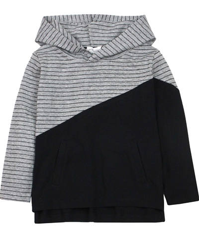 Miles Baby Boys Striped Hooded T-shirt