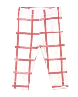 Miles Baby Girls Distressed Check Leggings