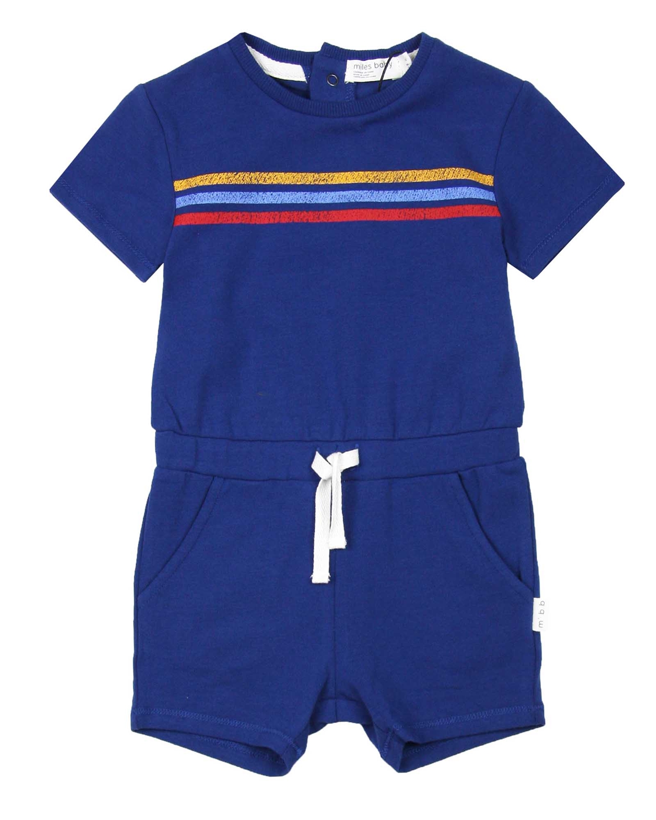 Miles Baby Girls Romper with Stripes - Miles Baby Spring Summer 2019 ...