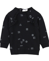 MILES BABY Girls Printed Sweatshirt with Ruffles, Sizes 2-7