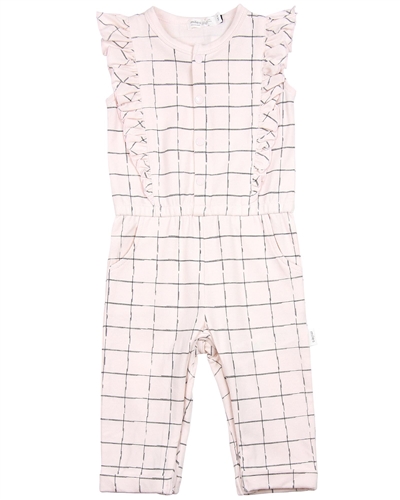Miles Baby Girls Check Jumpsuit