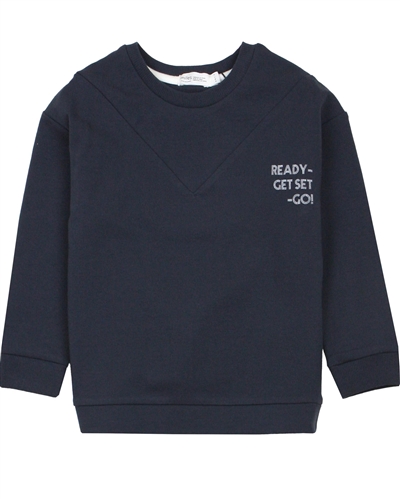 Miles Baby Girls Sweatshirt with Banded Bottom